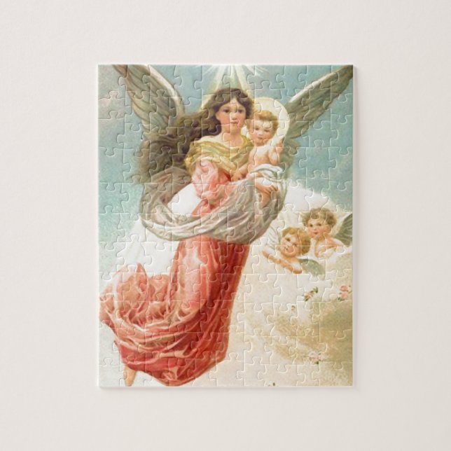 Guardian Angel with Children Jigsaw Puzzle (Vertical)