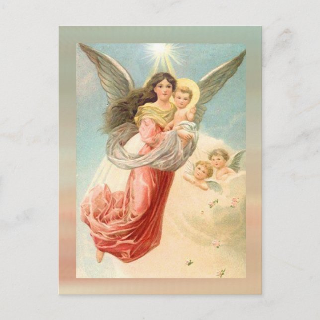 Guardian Angel with Children Postcard (Front)