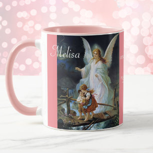 Guardian Angel with Name Gift Coffee Tea Cup Mug