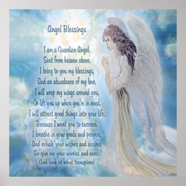 Guardian Angel with Poem Poster (Front)