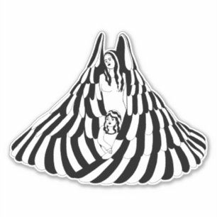 Guardian Angel Woman with little girl Art   