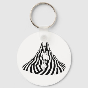 Guardian Angel Woman with little girl Art Key Ring