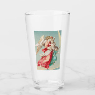Guardian Angels Carrying A Child Ethereal Art Glass