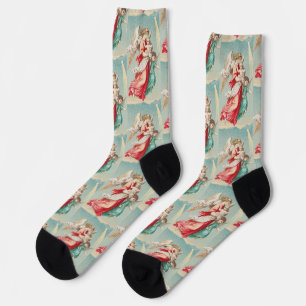 Guardian Angels Carrying A Child Ethereal Art Socks