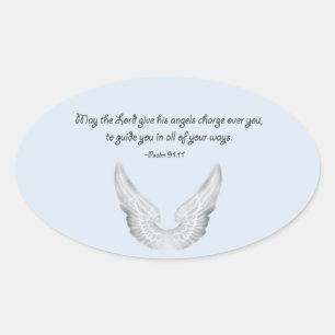 guardian angels oval sticker