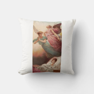 Guardian angels with child cushion