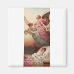 Guardian angels with child magnet