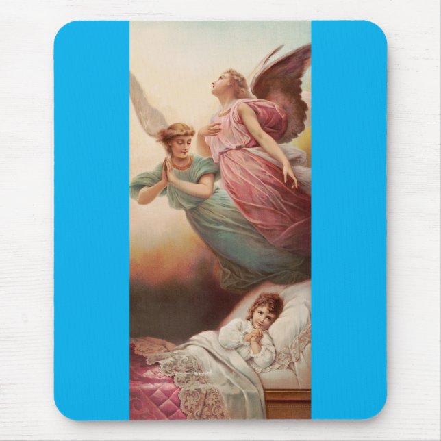 Guardian angels with child mouse mat (Front)