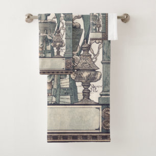 Guardian angels with Jesus child Bath Towel Set