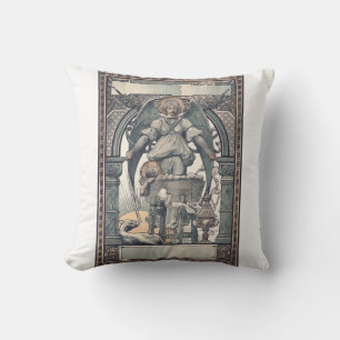 Guardian angels with Jesus child Cushion