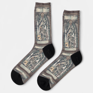 Guardian angels with Jesus child Socks