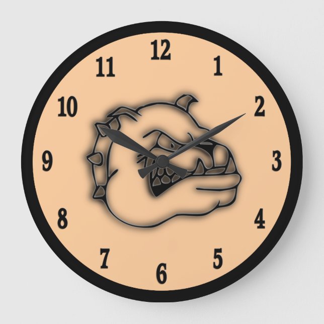 Guardian Bulldog Wall Clock (Front)