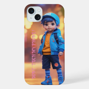 : "Guardian Chibi: 4D Animated Cute Boy Phone Cove iPhone 15 Plus Case