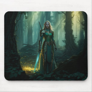 Guardian Elf of the Enchanted Realm Mouse Mat