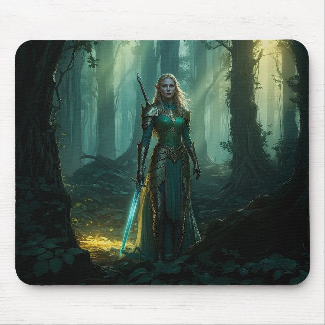 Guardian Elf of the Enchanted Realm Mouse Mat (Front)