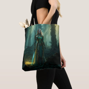 Guardian Elf of the Enchanted Realm Tote Bag