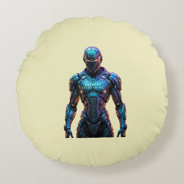 Guardian Encrypt Everything Round Cushion (Front)