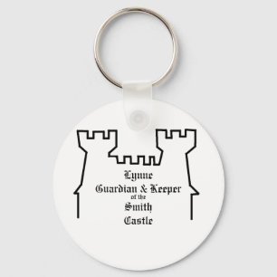 Guardian & Keeper of the Castle, Personalised Key Ring