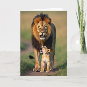 Guardian Lion Fathers Day Card