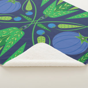 Guardian Of The Blueberries Sherpa (3 Sizes) Blanket