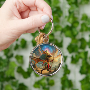 Guardian of the Celestial Gate – Anubis Key Ring