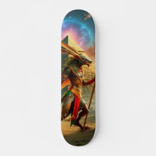 Guardian of the Celestial Gate – Anubis Skateboard
