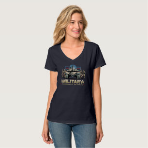 Guardian of The Nation (Dark mode) Women V-Neck T-Shirt