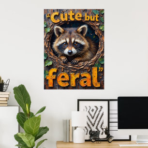 Guardian of the Nest: Racoon's Perch Poster