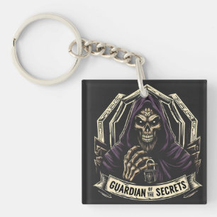 Guardian of the Secrets -  Sinister Crypt Keeper Key Ring