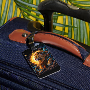 Guardian of the Solar Threshold – Lion of Balance  Luggage Tag