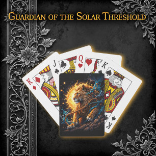 Guardian of the Solar Threshold – Lion of Balance  Playing Cards