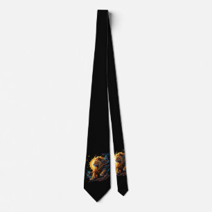 Guardian of the Solar Threshold – Lion of Balance Tie