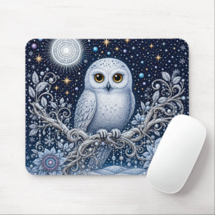 Guardian of Winter Night in the Star Garden Mouse Mat