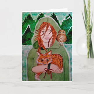Guardian of Yulewood Forest - Yule Christmas Card