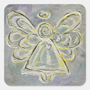 Guardian Silver White Angel Custom Decal Stickers