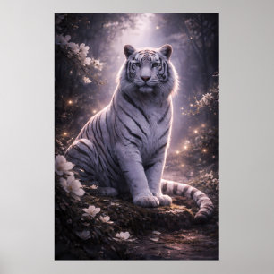 Guardian White Tiger – Silent Strength and Gentle  Poster