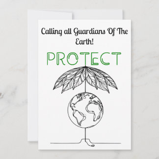 Guardians of Earth - Protect Planet With Style Invitation