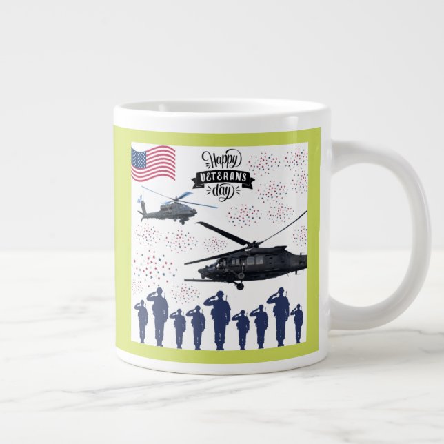 Guardians of Freedom lime Large Coffee Mug (Right)