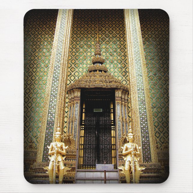 Guardians Of The Golden Palace Thailand Photo Mouse Mat (Front)