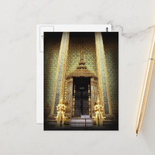 Guardians Of The Golden Palace Thailand Photo Postcard