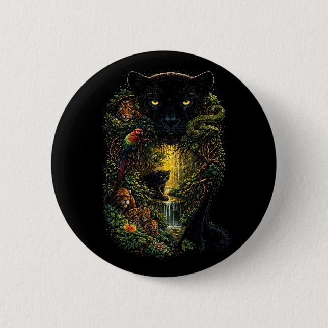 Guardians of the Wild 6 Cm Round Badge (Front)