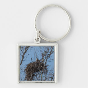 Guarding Eagle Key Ring