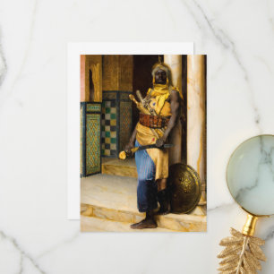 Guarding the Palace by Ludwig Deutsch Thank You Card