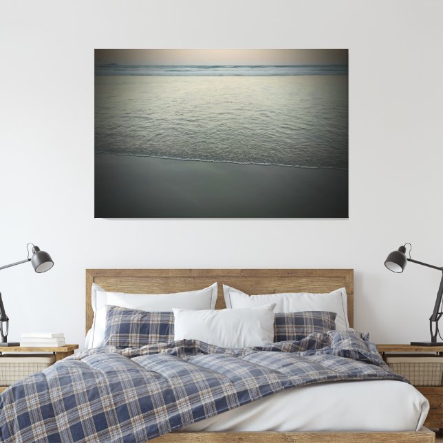 Guarujá Beach - Brazil Canvas Print (Insitu(Bedroom))