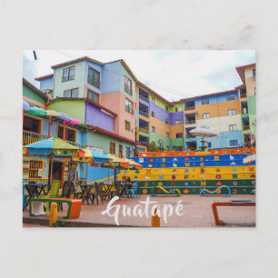 Guatapé, Colombia, Plazoleta de Los Zócalos Postcard