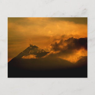 Guatemala - Antigua sunset Postcard