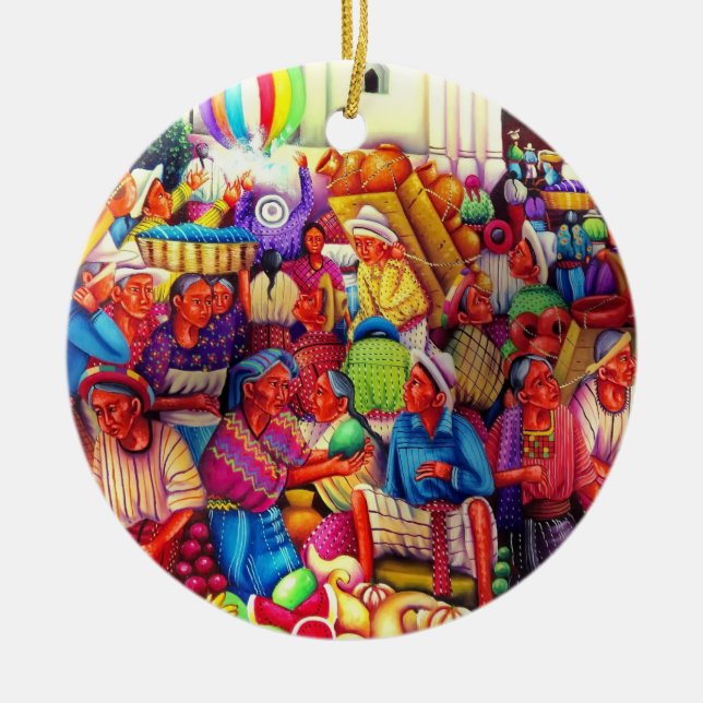 Guatemala Art Ornament (Front)