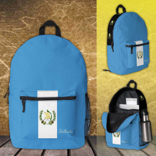 Guatemala, backpack, Guatemalan Flag / patriotic Printed Backpack