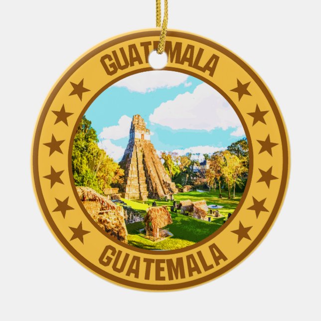 Guatemala                                          ceramic tree decoration (Front)