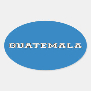 Guatemala City Guatemala Oval Sticker